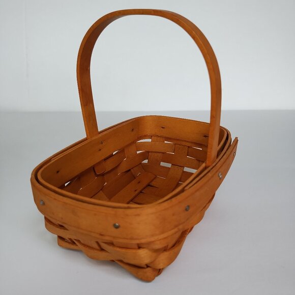 2001 Longaberger Mini Handled Basket - Picture 12 of 16